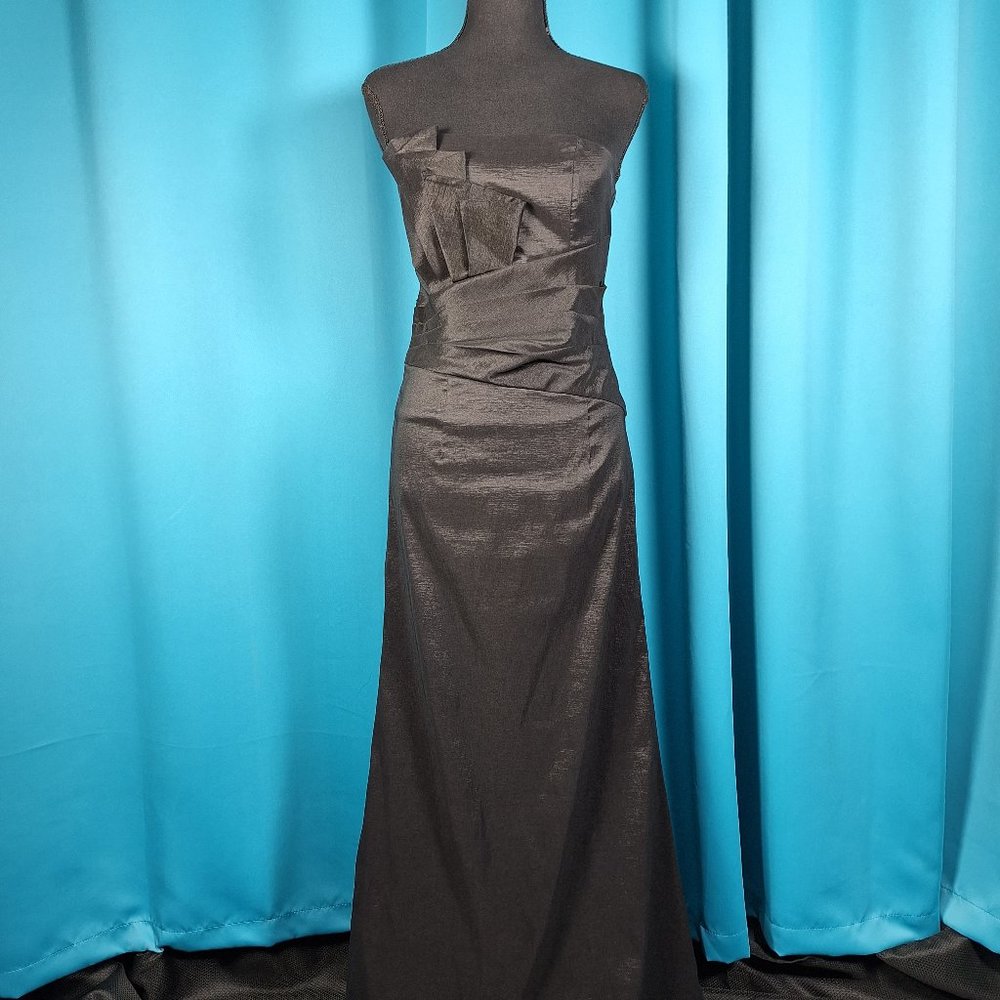 JESSICA MC CLINTOCK GOWN LONG DRESS SIZE 4 BLACK